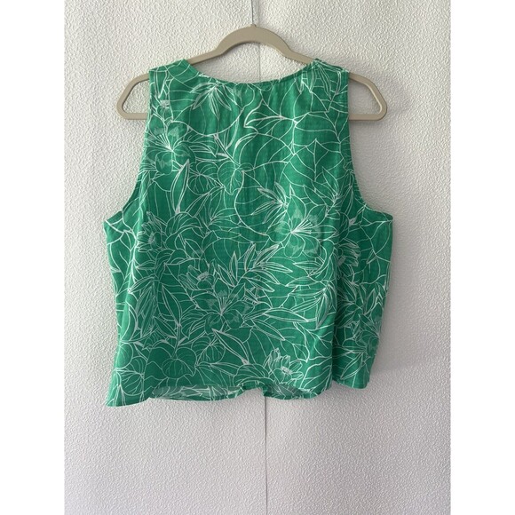 a.n.a  V Neck Sleeveless Tank Top, Women's Size 1X, Green NEW MSRP $37 - Picture 3 of 8